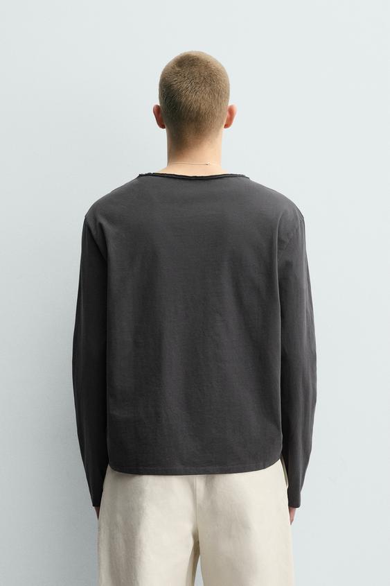 IRREGULAR HENLEY T-SHIRT - Image 4